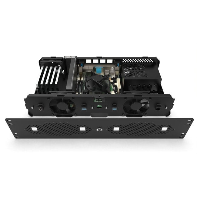 19 inch 2U mini-ITX case short depth Low-Profile PCI