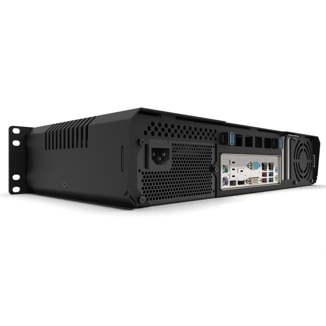 19 inch 2U mini-ITX case short depth Low-Profile PCI