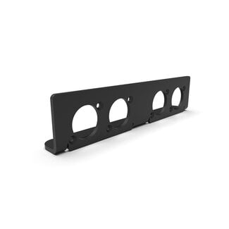 D-size connector I/O panel for 4x connector in Mac mini or Mac Studio rack mount