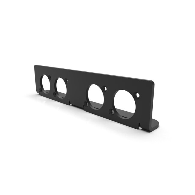 D-size connector I/O panel for 4x connector