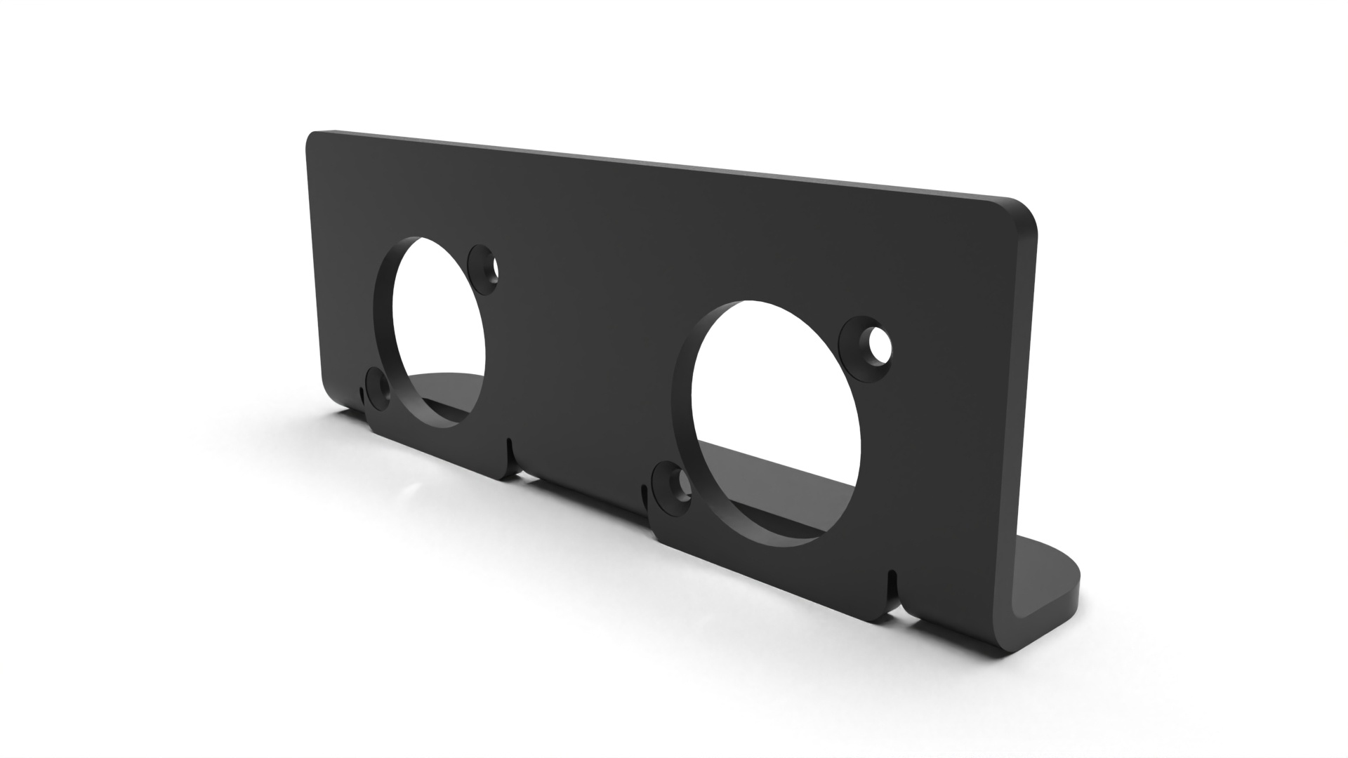 D-size connector panel (Neutrik) for 2 conn. in NUC rack mount ...