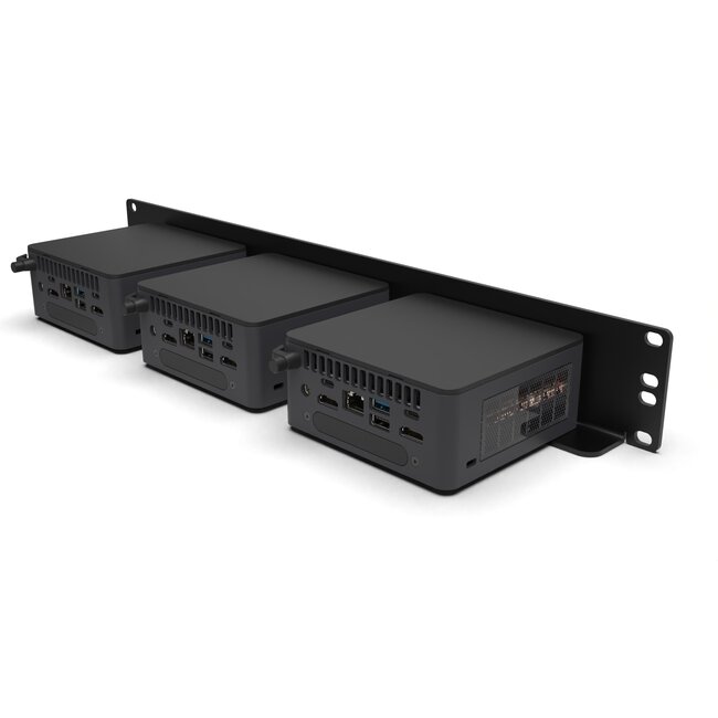 19inch 1.5U rack voor 1-3 Intel NUC's