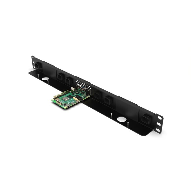 19 inch Rack Mount 1U for 1-3 Raspberry Pi, including 2x blind cover