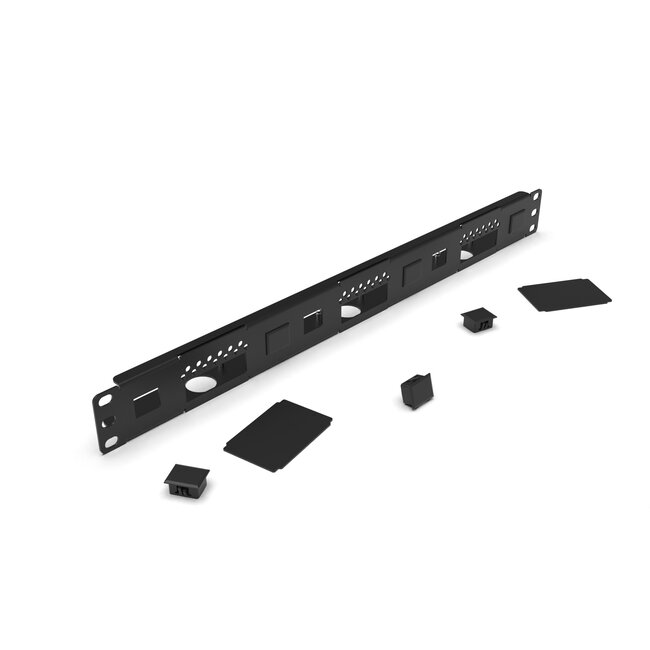 19 inch Rack Mount 1U for 1-3 Raspberry Pi, including 2x blind cover