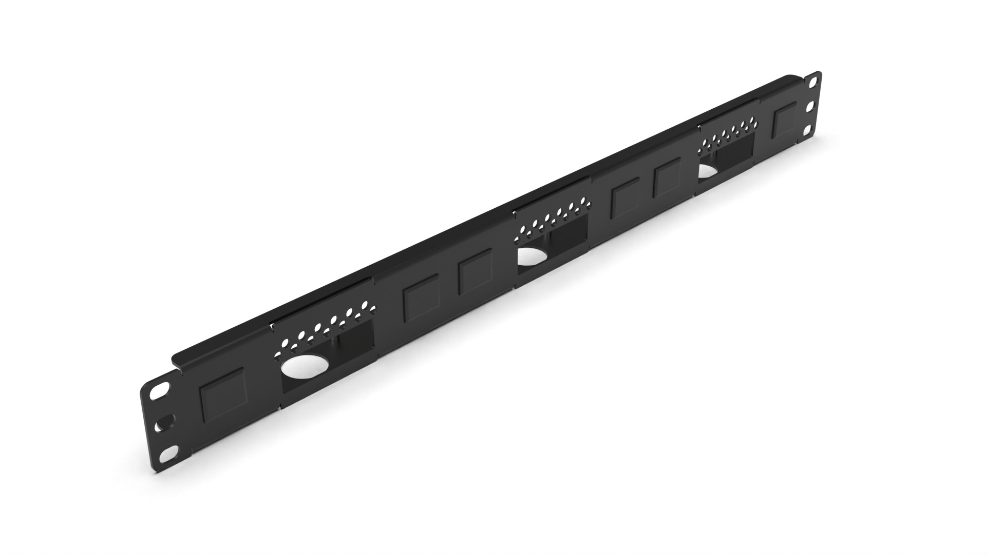 19 inch Rack Mount 1U for 13 Raspberry Pi, including 2x blind cover