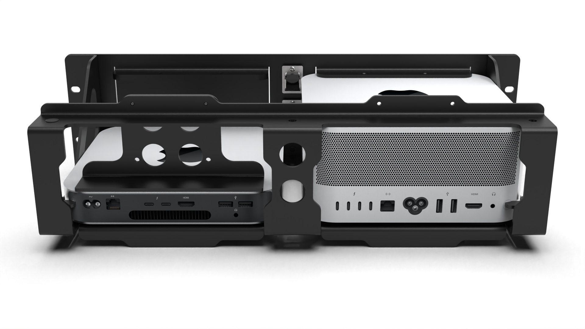 Mac Studio Rack Mount 19 inch for 1 Mac Studio & 1 Mac mini 2023 M2 ...