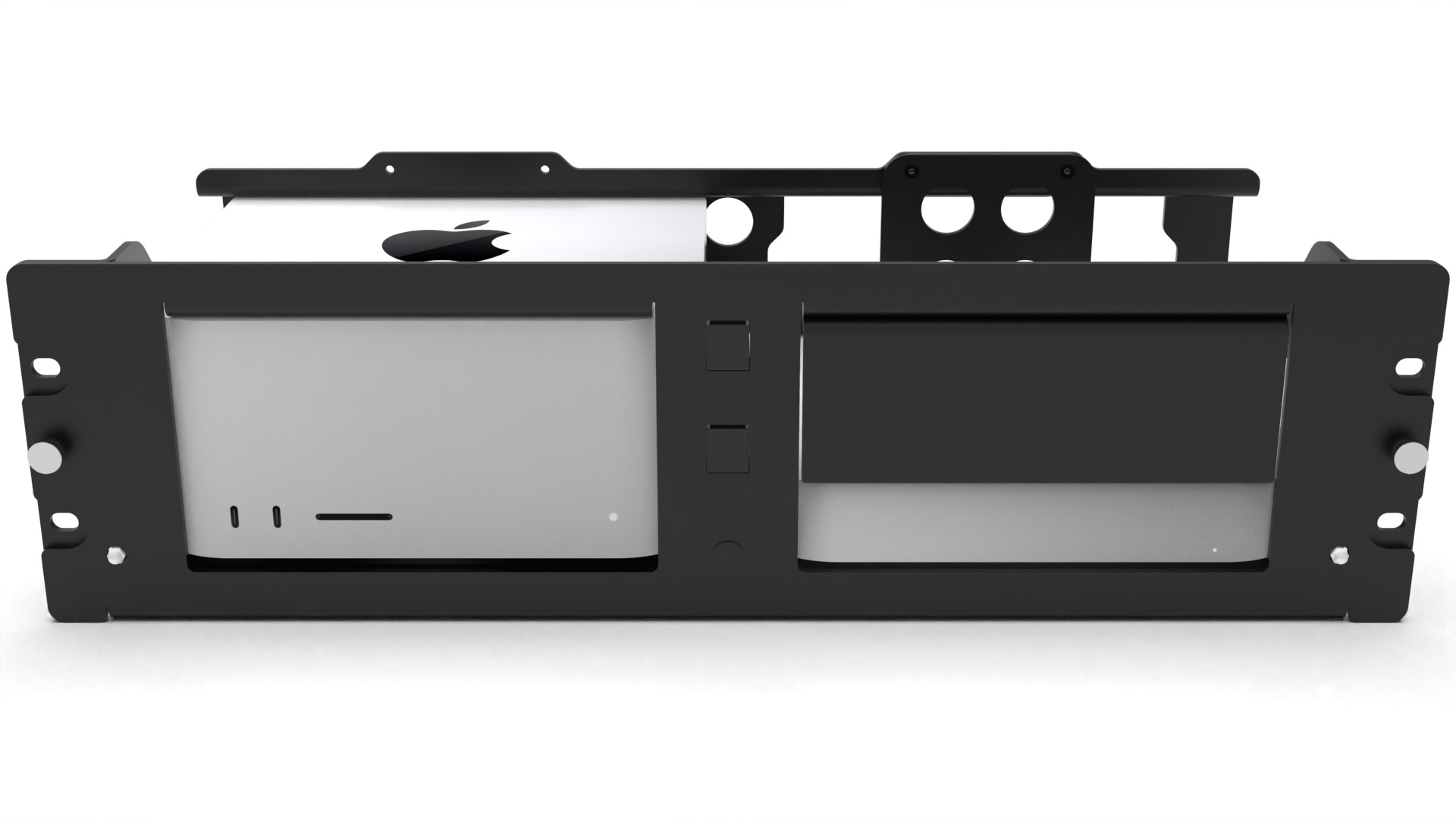 Mac Studio Rack Mount 19 inch for 1 Mac Studio & 1 Mac mini 2023 M2 ...
