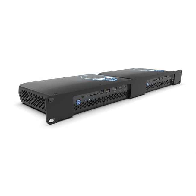 19 inch 1U rackmount voor 1-2 Hades Canyon NUC's NUC8i7HNK / NUC8i7HVK