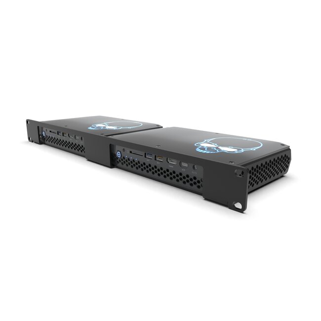 19 inch 1U rackmount voor 1-2 Hades Canyon NUC's NUC8i7HNK / NUC8i7HVK