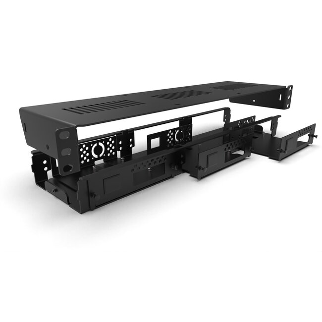 1U rack mount Pro Enclosed  3x Raspberry Pi - FRONT REMOVABLE