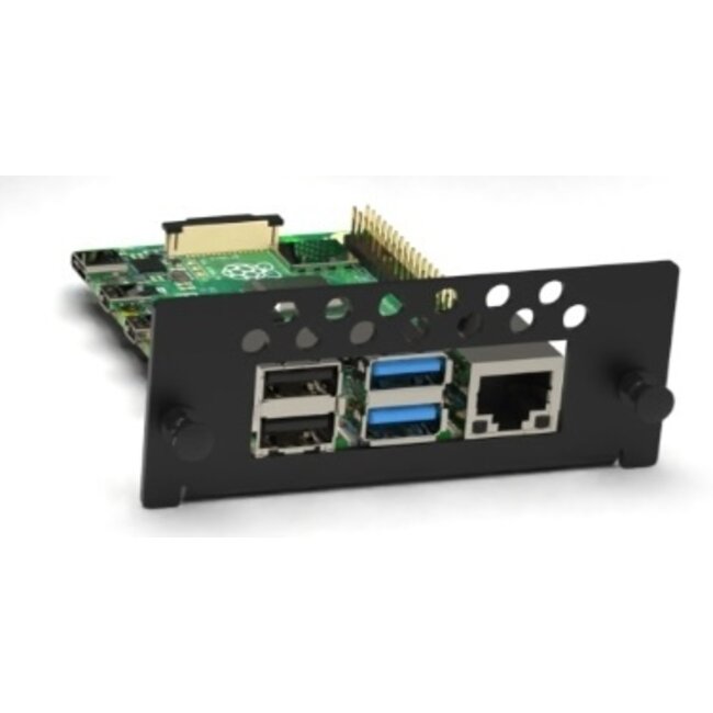 set of 2x Pi bracket Vented for Raspberry Pi 19 inch rack mount 6813B