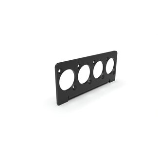 4x D-Size connector panel for Mac mini 2024 rack mount
