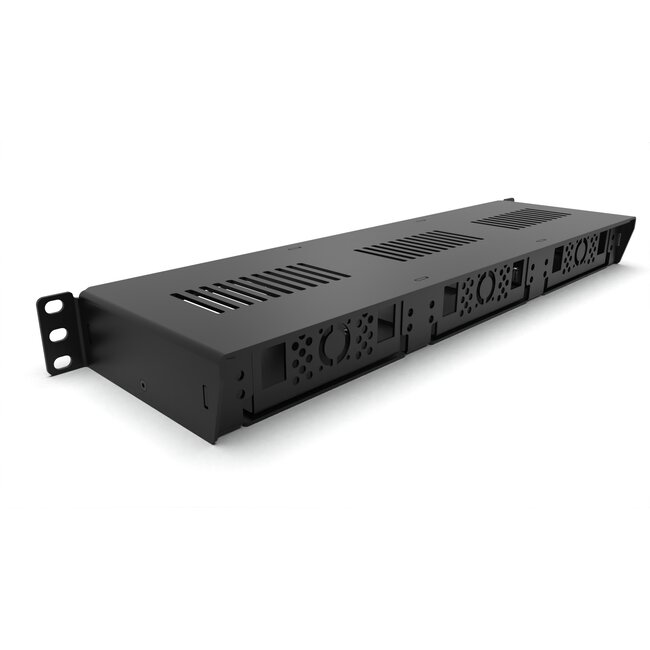 1U rack mount Pro Enclosed 3x Jetson - FRONT REMOVABLE