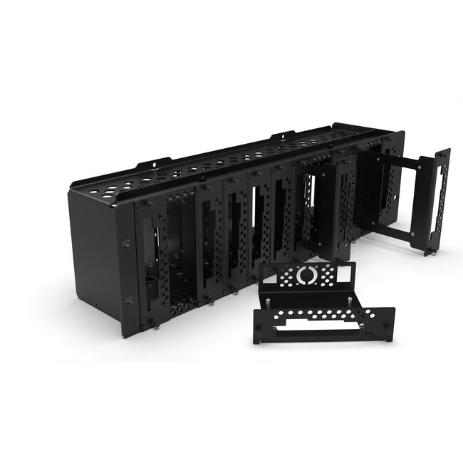 19 inch rack mount 3U Pro Enclosed for 12x Jetson - FRONT REMOVABLE