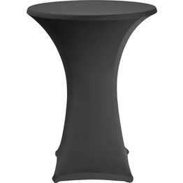 Stehtischbezug Ø 80 cm schwarz