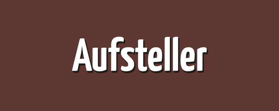 Aufsteller