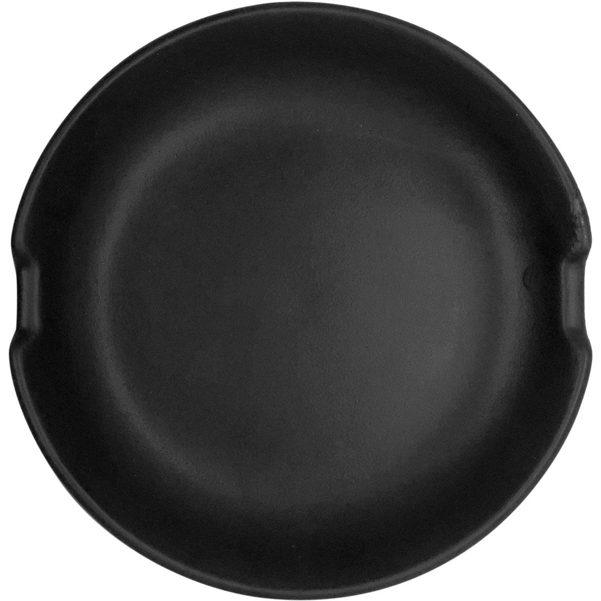 Keramik-Ablage schwarz  Stäbchenablage Ø 10cm schwarz