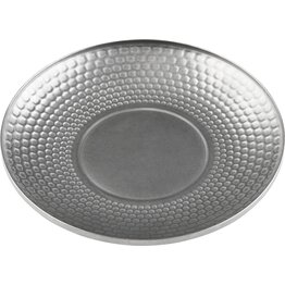 Edelstahlserie "Yoko" Teller flach, hammerschlag Ø 20cm - NEU