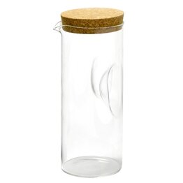 Glaskrug mit Korkdeckel 1,8L - NEU