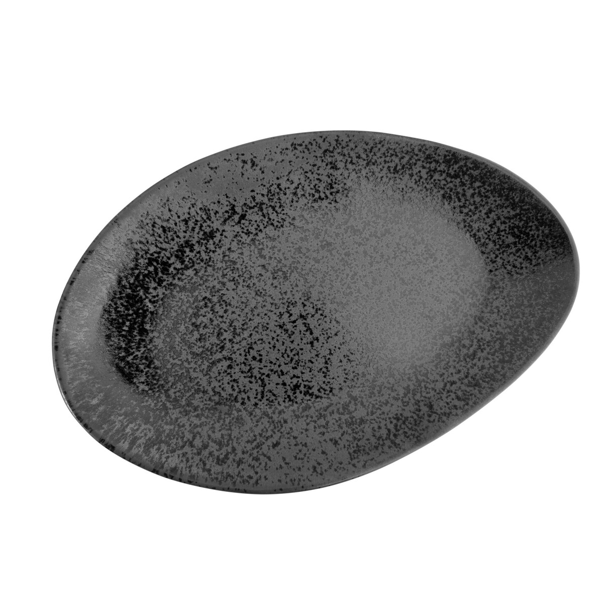 Porzellanserie „Ebony" Teller flach oval