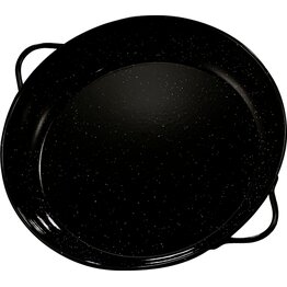 Servierpfanne Stahl, schwarz emailliert Ø 24cm - NEU