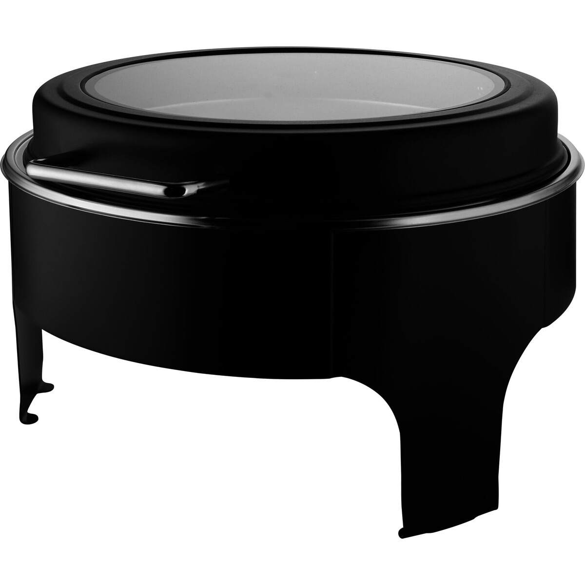 Chafing Dish rund, schwarz