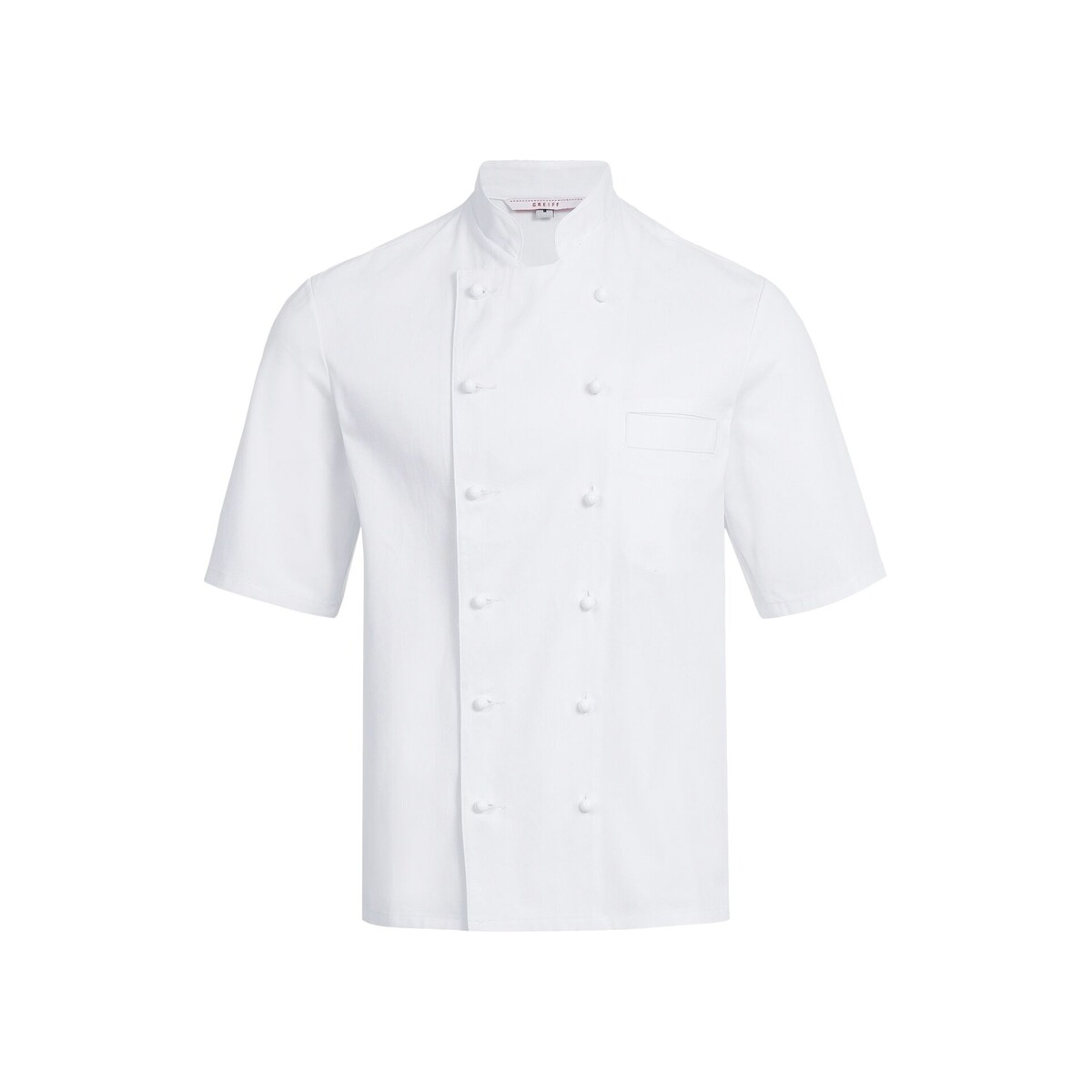 Kochjacke Herren, Brustleistentasche, halbarm Größe S