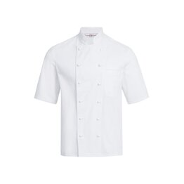 Kochjacke Herren, Brustleistentasche, halbarm Größe S