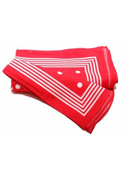 Boeren zakdoek rood stippel 55 x 55 cm Boeren zakdoek rood stippel 55 x 55 cm
