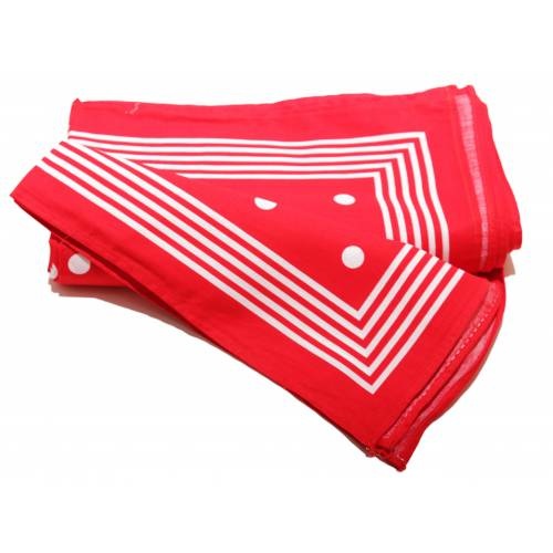Boeren zakdoek rood stippel 55 x 55 cm Boeren zakdoek rood stippel 55 x 55 cm