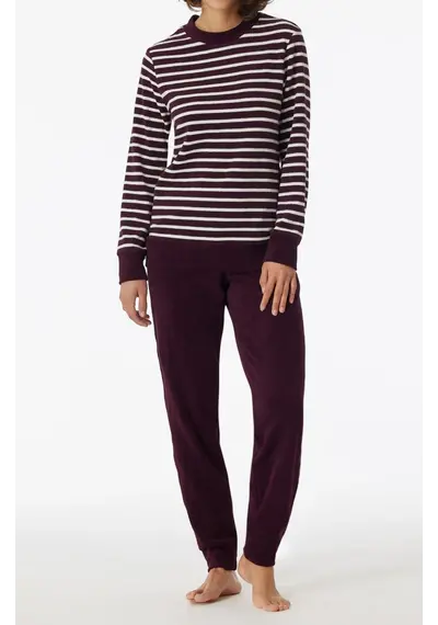 Schiesser dames pyjama badstof - Purple - Casual essentials Schiesser dames pyjama badstof - Purple - Casual essentials