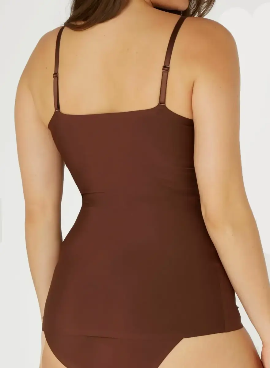 Ten Cate Secrets spaghetti hemd dames - Invisible - Naadloos vrouwen onderhemd met smalle bandjes