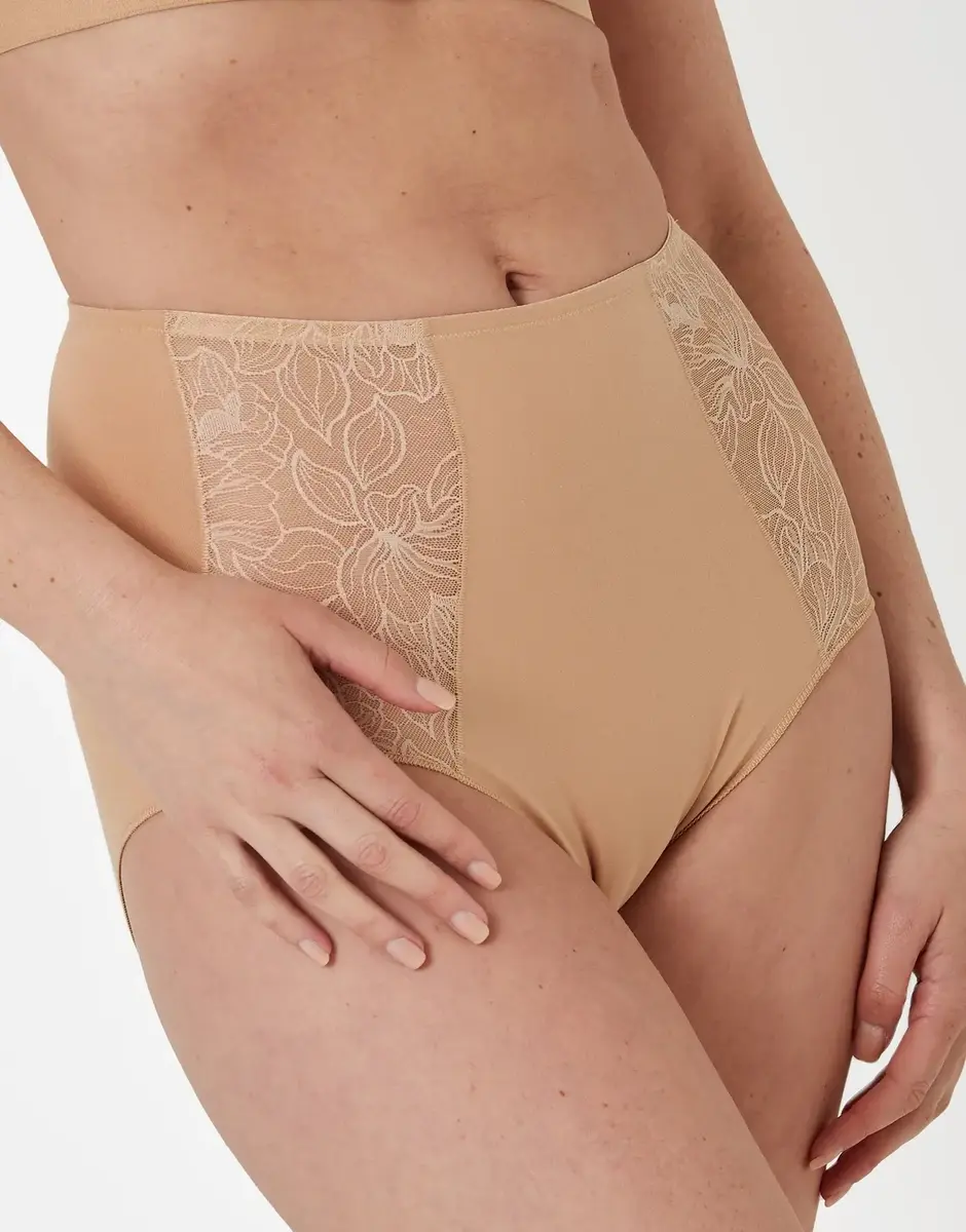 Nina von C Corrigerend ondergoed buik - Katoenen Kanten shapewear tailleslip