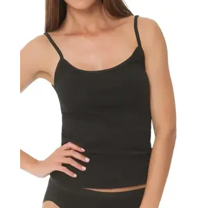 Nina von C dames spaghetti hemd Modal - Vrouwen onderhemd wit en zwart - Hemdjes dames