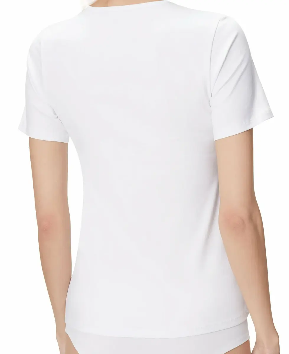 Nina von C dames T-shirt biologisch katoen - Dames aansluitend wit ondershirt - 100% katoen Nina von C dames T-shirt biologisch katoen - Dames aansluitend wit ondershirt - 100% katoen