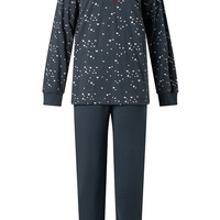 Lunatex dames pyjama dikke tricot - Snow dots