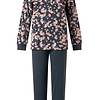 Lunatex dames pyjama dikke tricot - Flower top