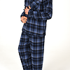 Norman flanellen heren pyjama - Blue Square