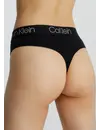 Calvin Klein Hoge taille string dames - High Waist Thong - Katoen Maat XS