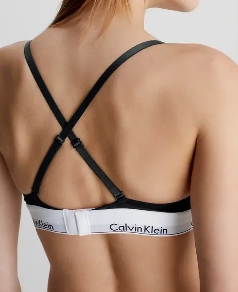 Calvin Klein Triangle Bralette dames - Unlined - Bh zonder beugel - Triangle bh - Katoen modal Calvin Klein Triangle Bralette dames - Unlined - Bh zonder beugel - Triangle bh - Katoen modal