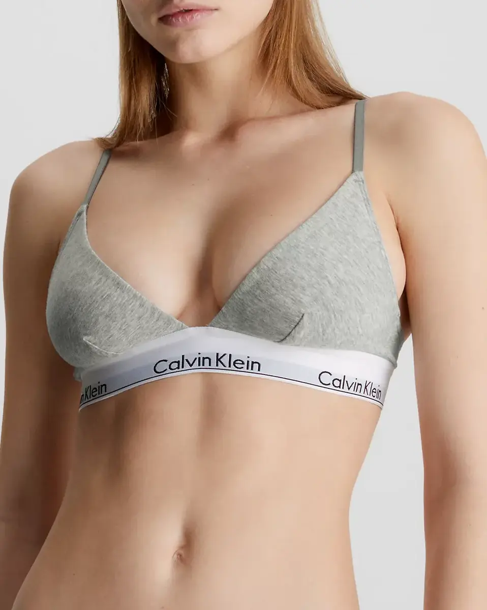 Calvin Klein Triangle Bralette dames - Unlined - Bh zonder beugel - Triangle bh - Katoen modal Calvin Klein Triangle Bralette dames - Unlined - Bh zonder beugel - Triangle bh - Katoen modal