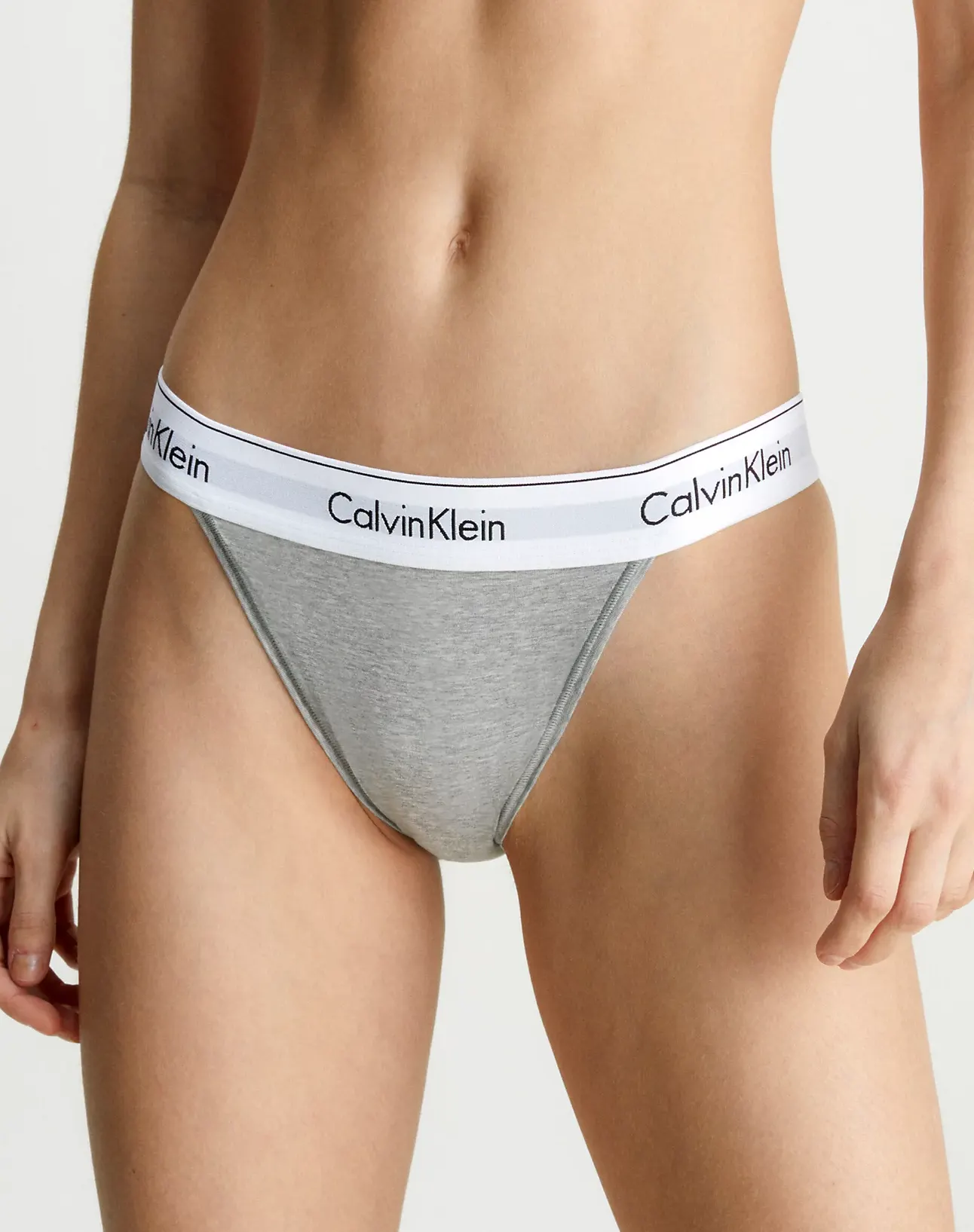 Calvin Klein High Leg Tanga slip dames - Hoog opgesneden dames slip - Rio onderbroek katoen