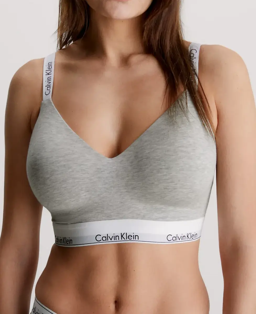Calvin Klein Bralette dames - Full cup Light lined - Stevige katoenen bralette - Bh Top - Verstelbare bandjes Calvin Klein Bralette dames - Full cup Light lined - Stevige katoenen bralette - Bh Top - Verstelbare bandjes