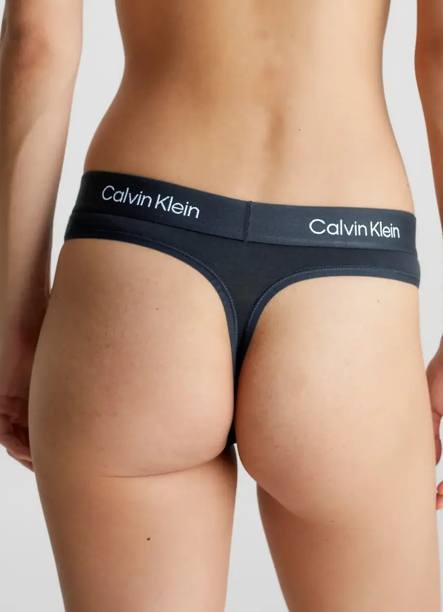 Calvin Klein string dames Retro- Modern Thong - Hoge katoenen dames string Calvin Klein string dames Retro- Modern Thong - Hoge katoenen dames string