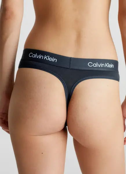 Calvin Klein string dames Retro- Modern Thong - Hoge katoenen dames string Calvin Klein string dames Retro- Modern Thong - Hoge katoenen dames string