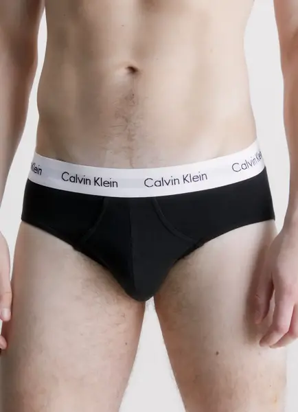 Calvin Klein 3-Pack Heren heup slips - Hip Brief - Katoenen heren onderbroeken - Elastische band Calvin Klein 3-Pack Heren heup slips - Hip Brief - Katoenen heren onderbroeken - Elastische band