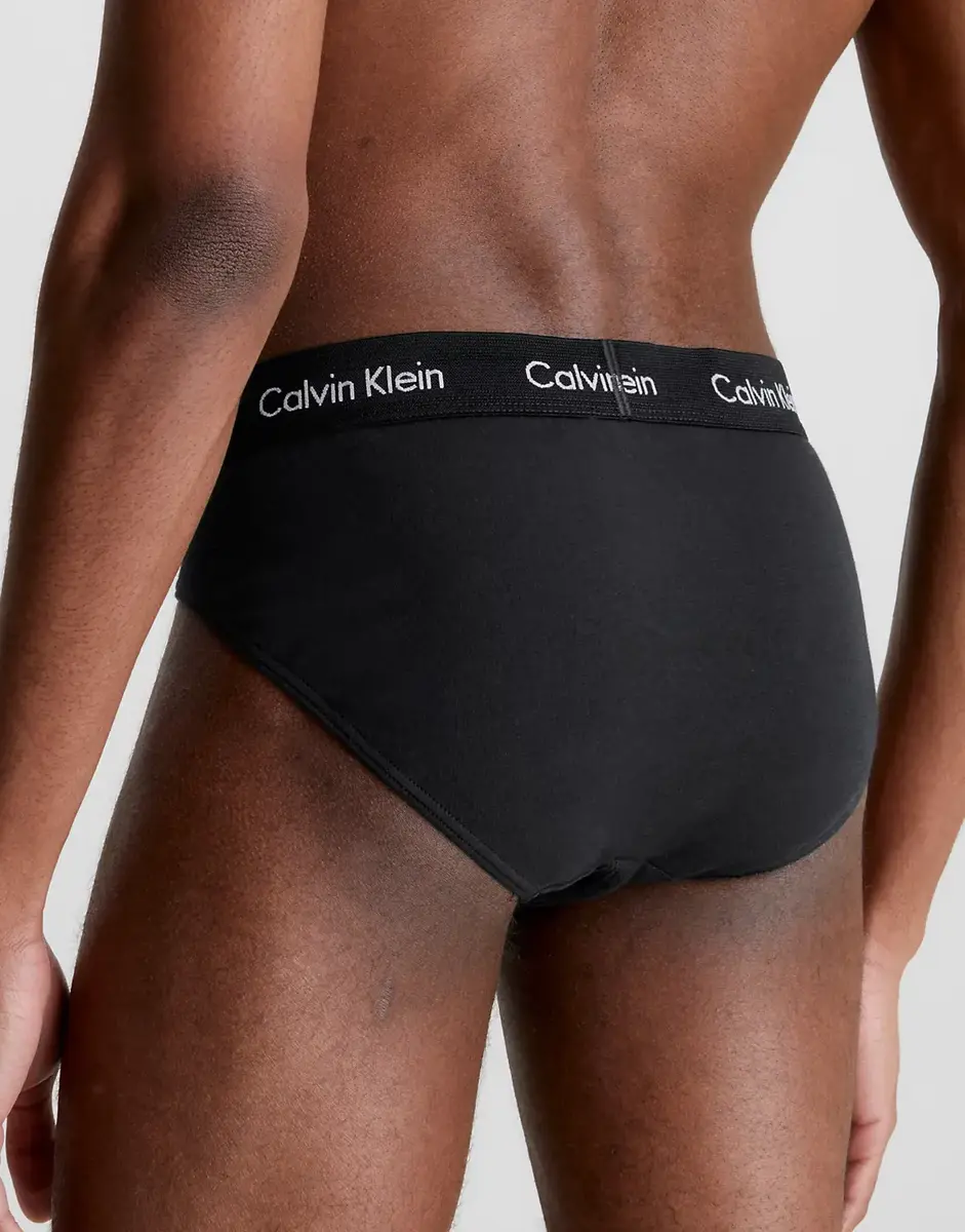 Calvin Klein 3-Pack Heren heup slips - Hip Brief - Zwart - Elastisch katoen