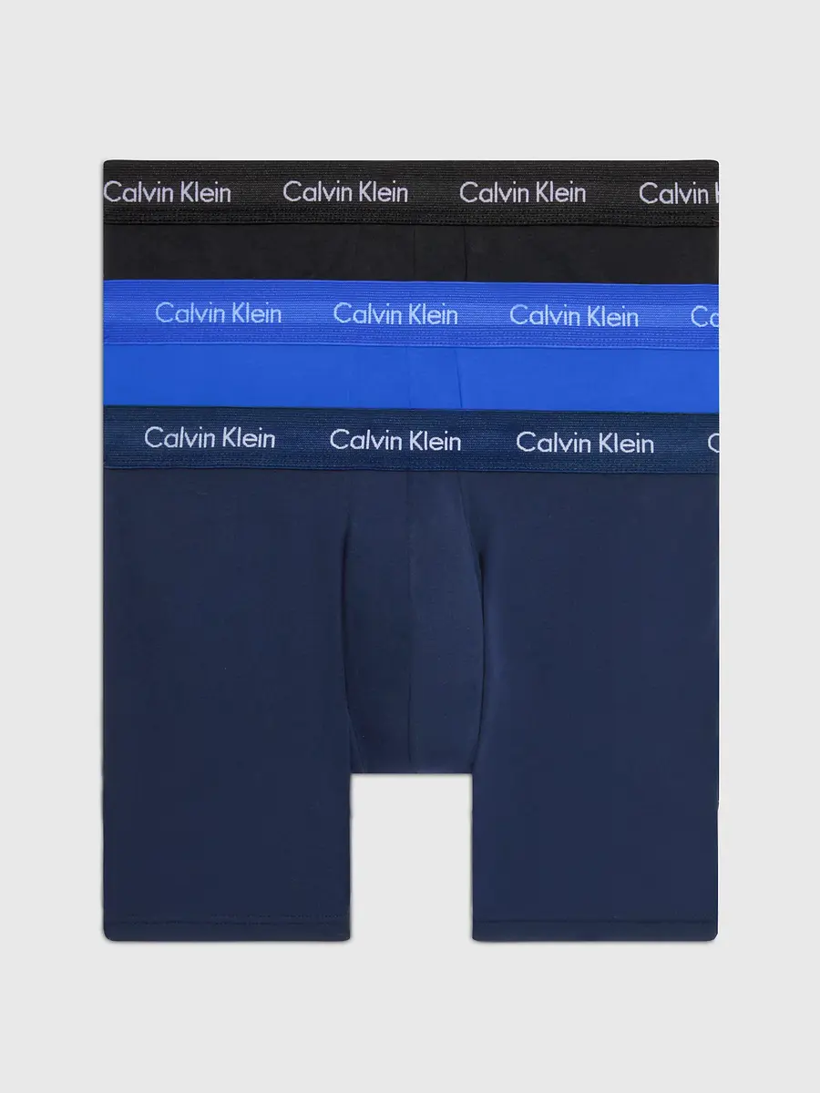 Calvin Klein 3-Pack Heren Boxershorts lang - Boxer Brief - Katoenen Onderbroek lange pijpjes