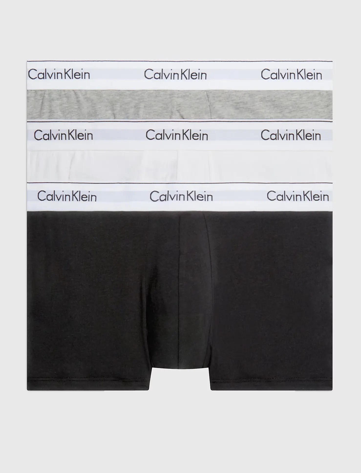 Calvin Klein 3-Pack Trunks heren - Boxershorts met korte pijpjes - Katoenen boxers voor mannen