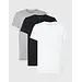 Calvin Klein 3-pack heren T-shirts - Crew neck - 100%  katoenen heren ondershirts met ronde hals en korte mouw - Wit/Zwart/Grijs